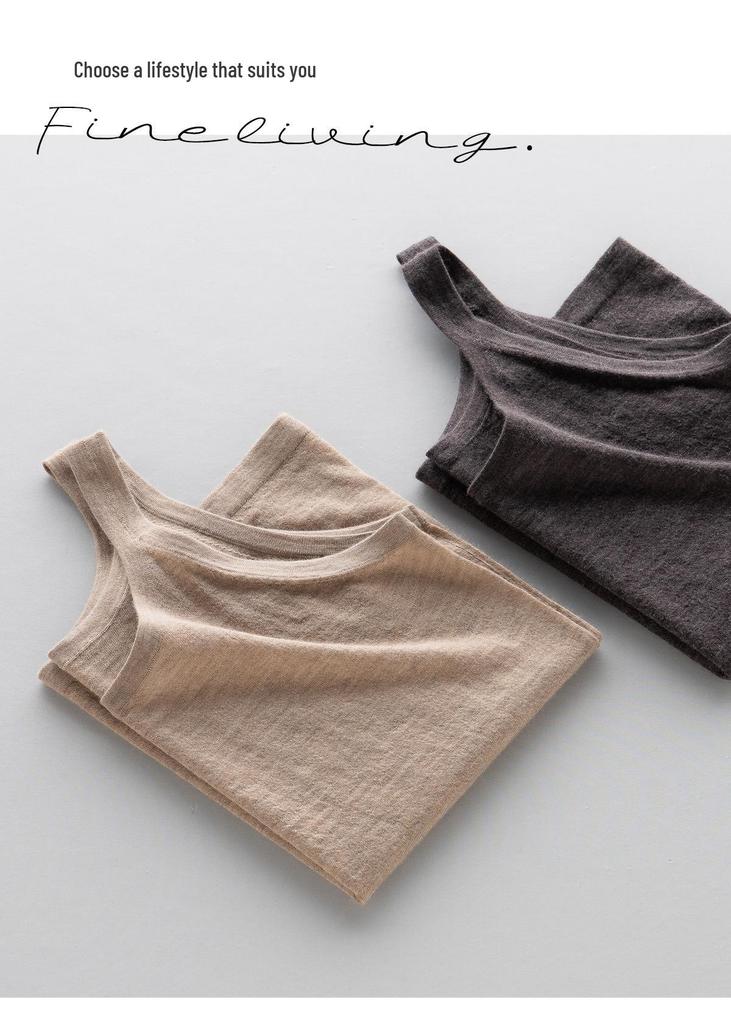 Finespun 80s Cashmere Spaghetti Strap Vest