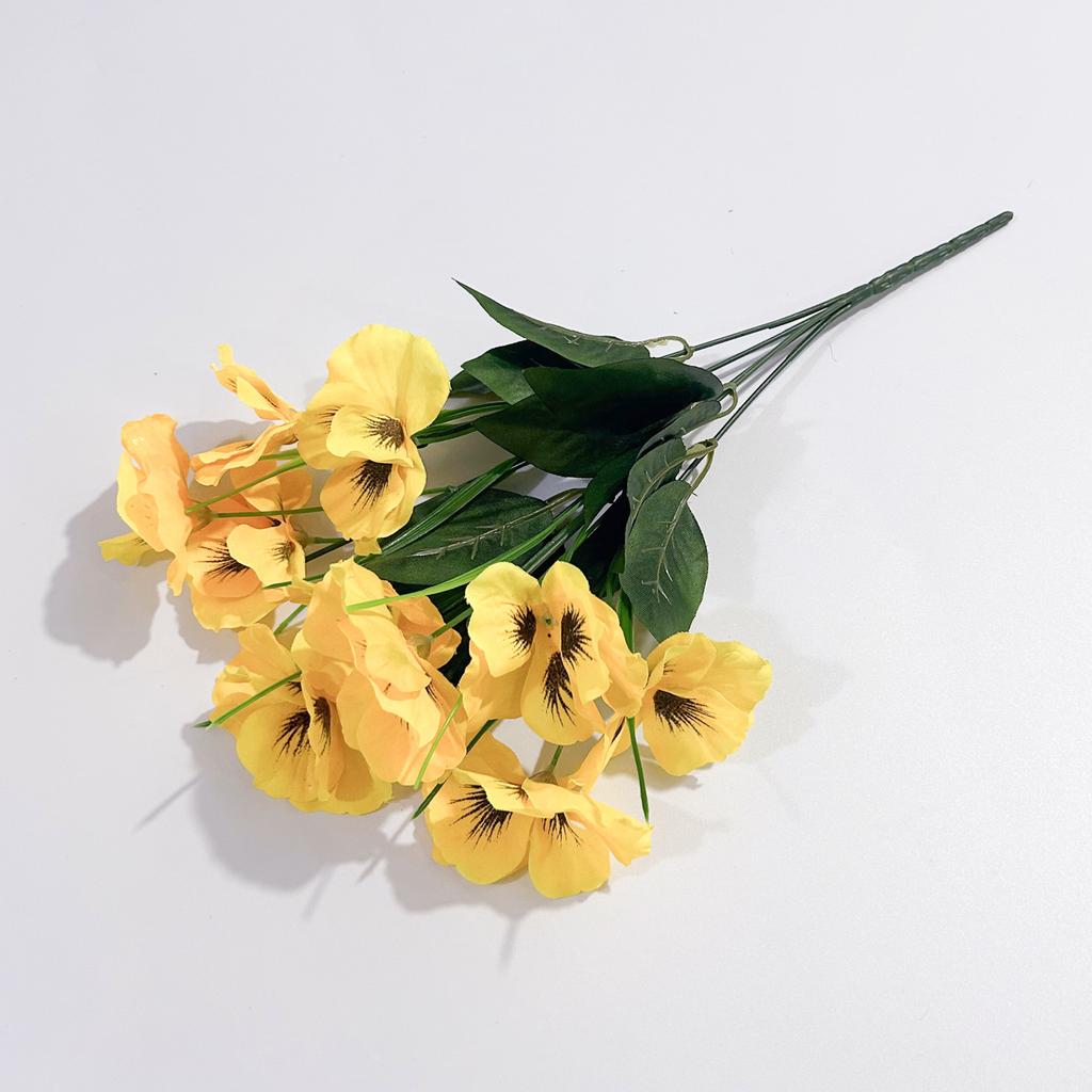 Искусственный цветок фаленопсис, анютины глазки, украшение для домашнего обеденного стола, орнамент