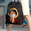 Школьная сумка-тоут One Piece Аниме Луффи Мужская Женская Рюкзак Подростковый Разработанный Рюкзак Ученика Вместительный Сумка для книг Рюкзак Подарок