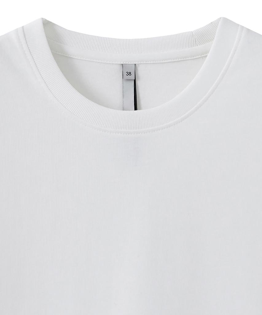 NOIRER ДЛЯ ЖЕНЩИН Crop-футболка Luxe из хлопка Supima (белый)