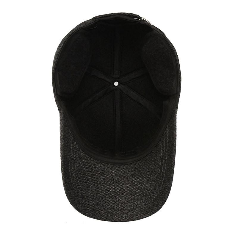 Classic Adjustable Winter Cap For Men With Ear Coverage And Breathable Fabric