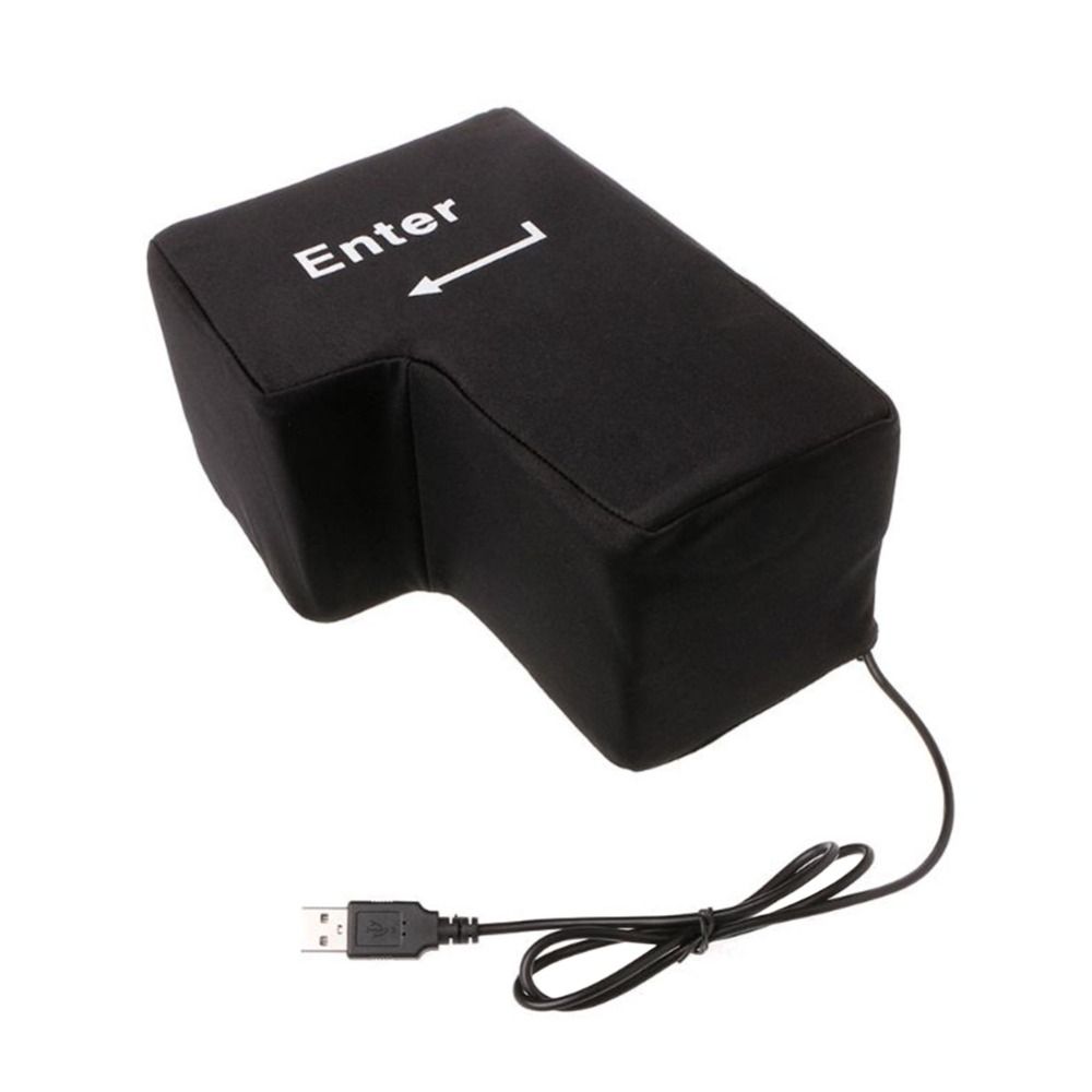 Подушка для рабочего стола Большая клавиша Enter USB-клавиатура Компьютерная клавиша Enter USB-кнопка вентиляции Офисные принадлежности