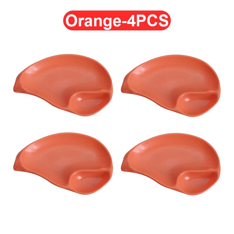 Креативная форма для ракушек Пластиковые тарелки для пельменей с уксусными дисками Суши Картофель фри Завтрак Сухофрукты Косточки Плевательные блюда Посуда