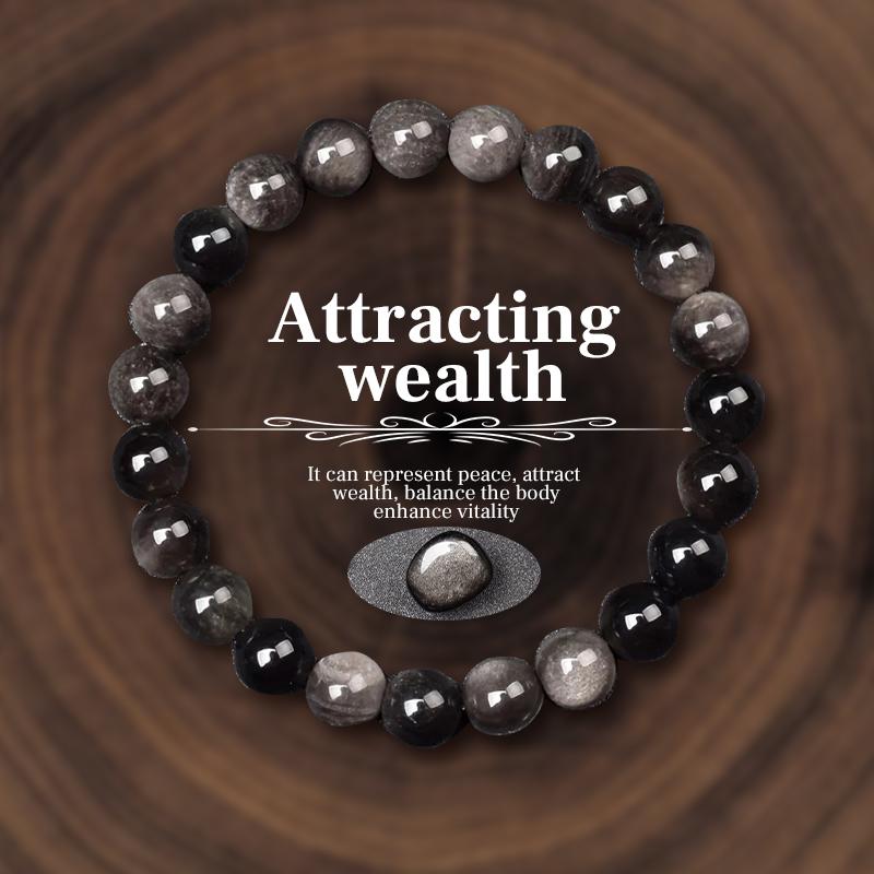 Браслет из натуральных камней с бусинами для женщин и мужчин, аметисты, кристаллы, кварцы, агат, тигровый глаз, эластичные браслеты, целебные украшения для рейки, подарок