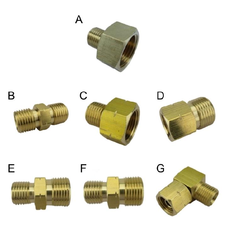 Practical Copper Gas Stove Connectors 3/8Inch 1/4Inch Left Hand Thread Adapters Convenient for Outdoor Cooking