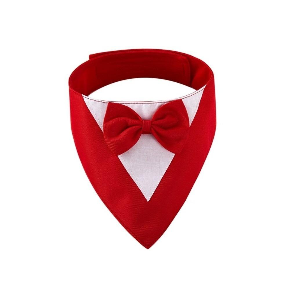 Pet Decoration Saliva Towel Dog Bow Tie Business Suit Fashion Pet Bandana Adjustable Elegant Cat Triangle Scarf Pet Parties