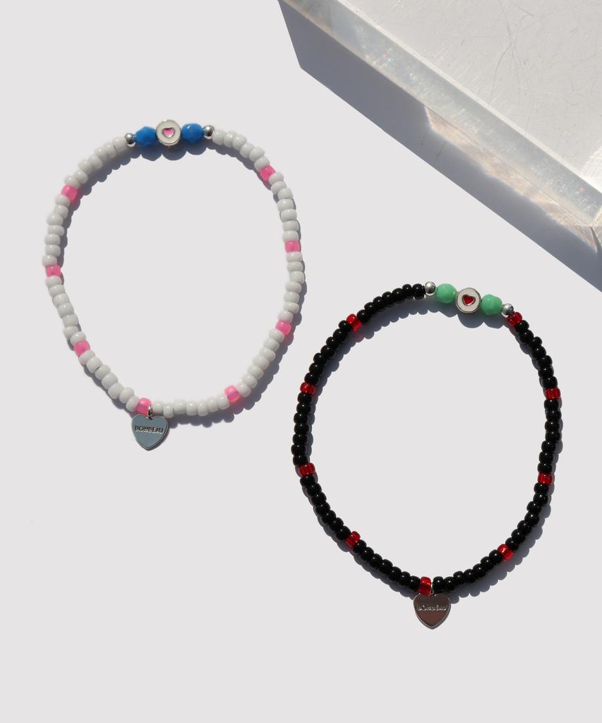Браслет с бусинами Bonbeau Soul Heart Charm Браслет с цветным сердечком в качестве акцента