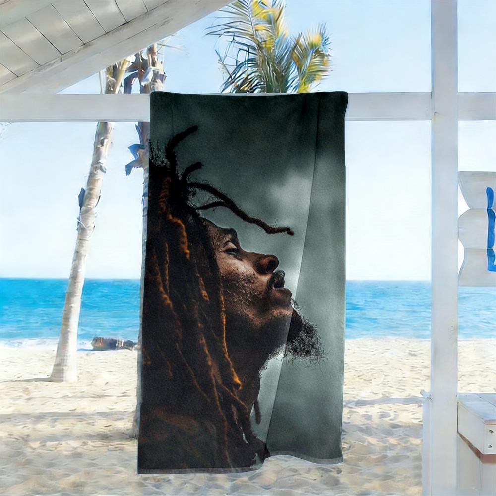 Bob Marley Beach Towel Super Soft Absorbent Comfortable Lightweight Portable for Swimming,Beach,Camping, Travel, Beach Accessories,Gym