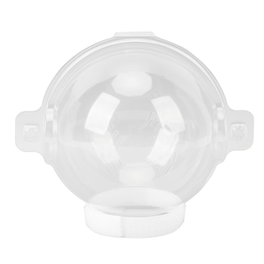 Cat Transparent Muzzle Breathable Prevent Biting Licking Adjustable Cat Hood Helmet for Grooming Bathing