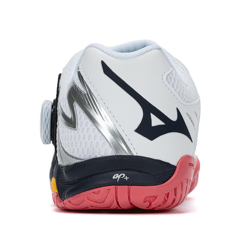Mizuno Wave Medal Boa Профессиональные сетчатые кроссовки из синтетической кожи Унисекс Белые Черные Оранжевые 81GA201231