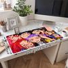 1Pc Colorful Friendship Celebration Gaming Mouse Pad Keyboard Desk Mat Non-slip Rubber Lock Edge Waterproof Computer Mousepad for Office Home Decor S1
