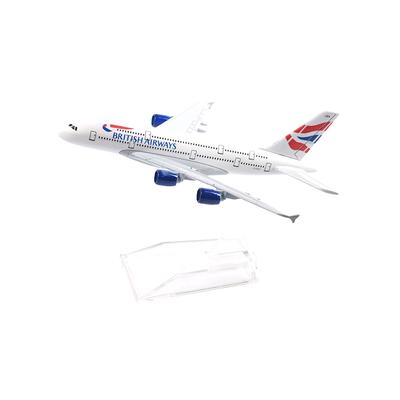 Масштаб 1/400 16 см Модель самолета BRITISH AIRWAYS A380 Самолет Литой металлический самолет