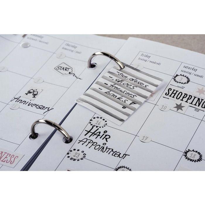 12 mini blocs adhésifs memo - argenté