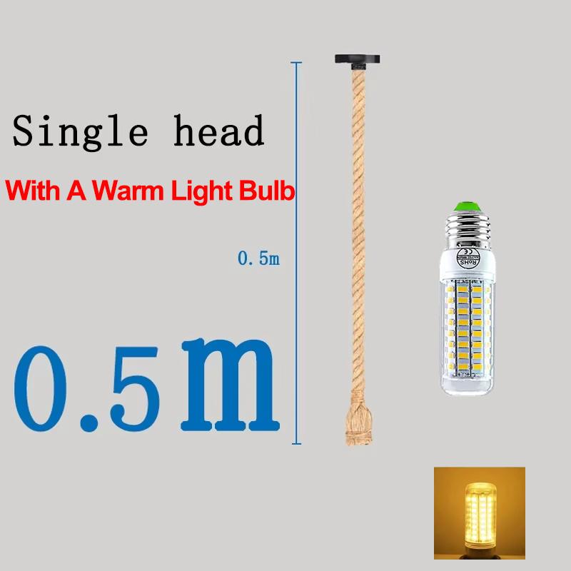 Подвесной светильник из плетеной веревки, Деревенский патрон E27, Полуприлегающий монтаж, Освещение для столовой, бара, кухни, Лампочка в комплект не входит, Кухня
