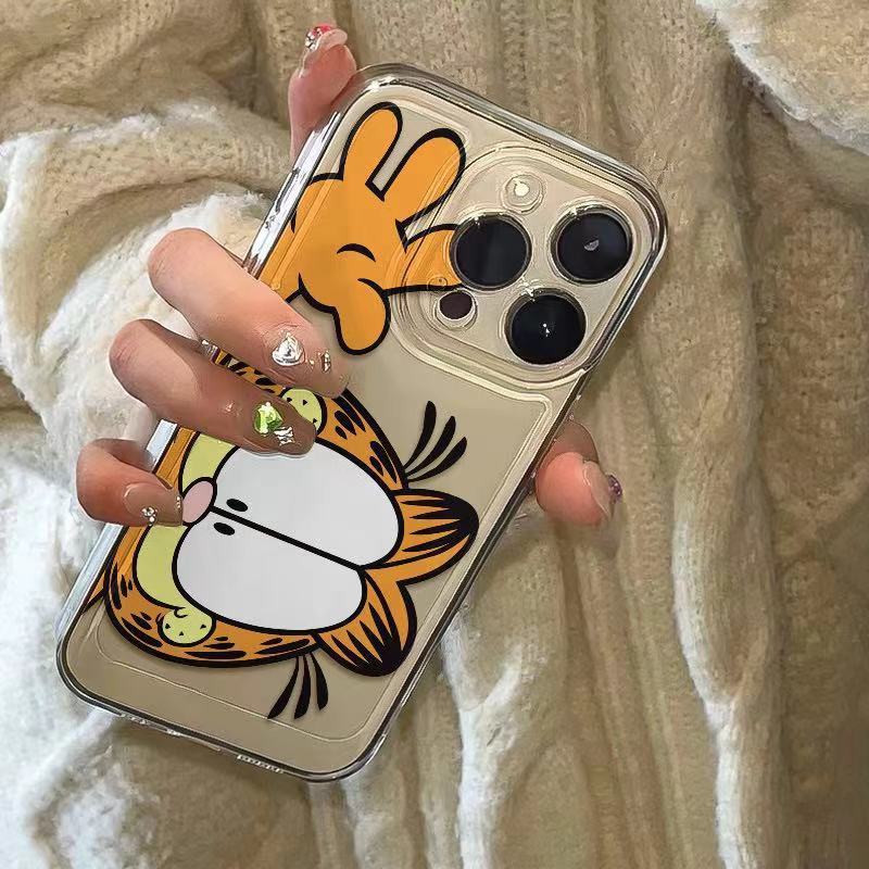 Cartoon Garfield iPhone11Promax mobile phone case is suitable for Apple 11promax space case 11 cute 11.