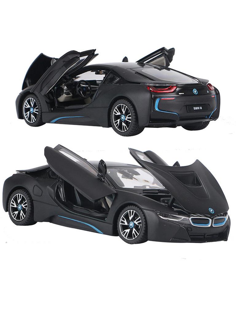 Rastar 1:24 BMW I8 model car, zinc alloy metal decoration, collectible gift car