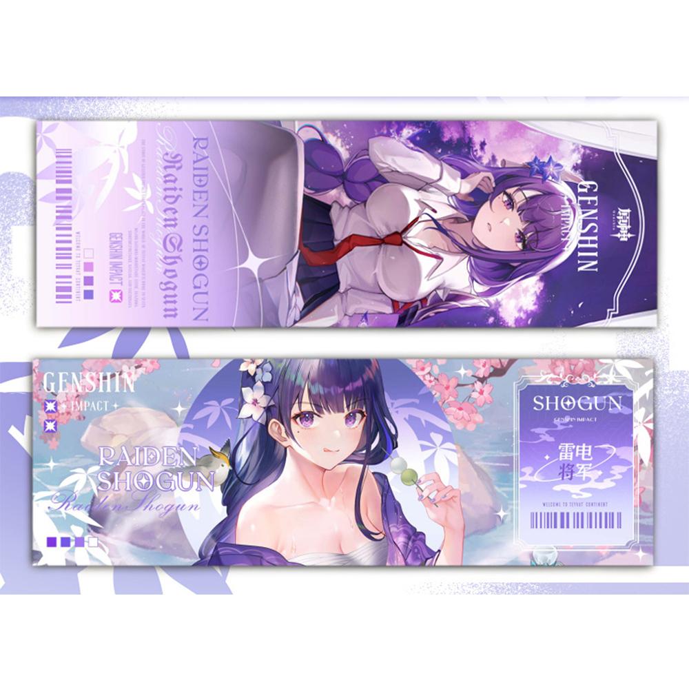 Genshin Impact, коллекционные карты, игры, закладки, Furina Neuvillette, Wriothesley Laser, двусторонний билет, аниме, карта Таро, подарок