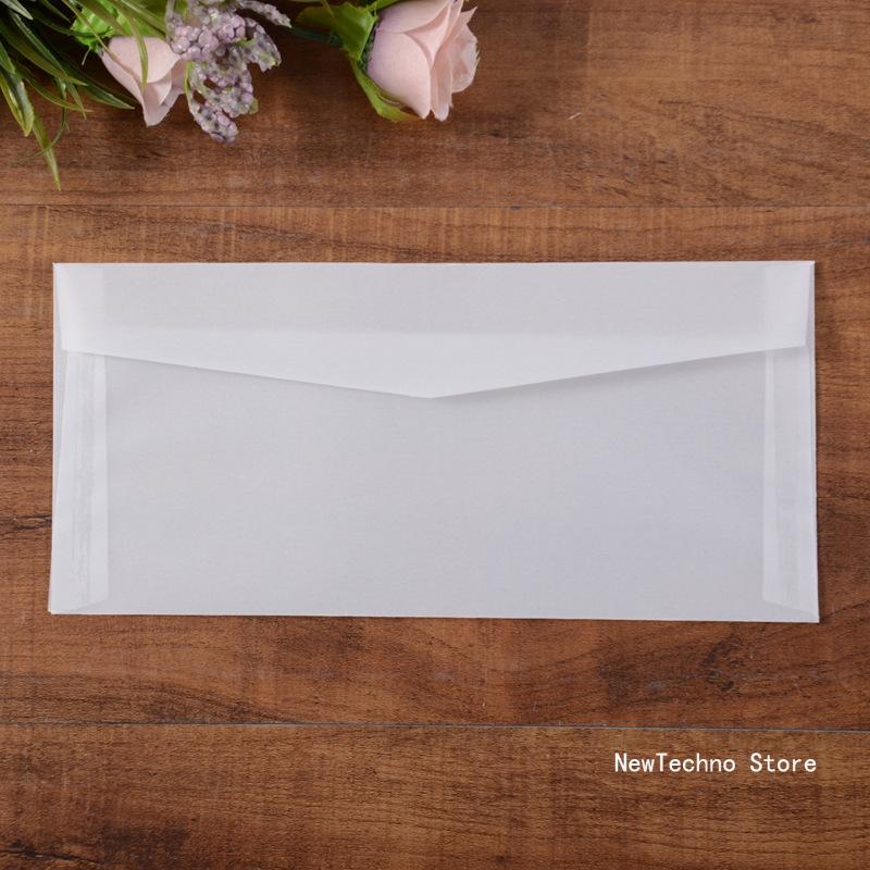 Transparent Envelope Translucent Paper Envelopes Set Letter Vintage Wedding Invitation Envelopes for Cards