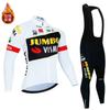 Warm Fleece-Lined Windproof Waterproof Cycling Jersey Set Mountain Bike Road Riders Winter