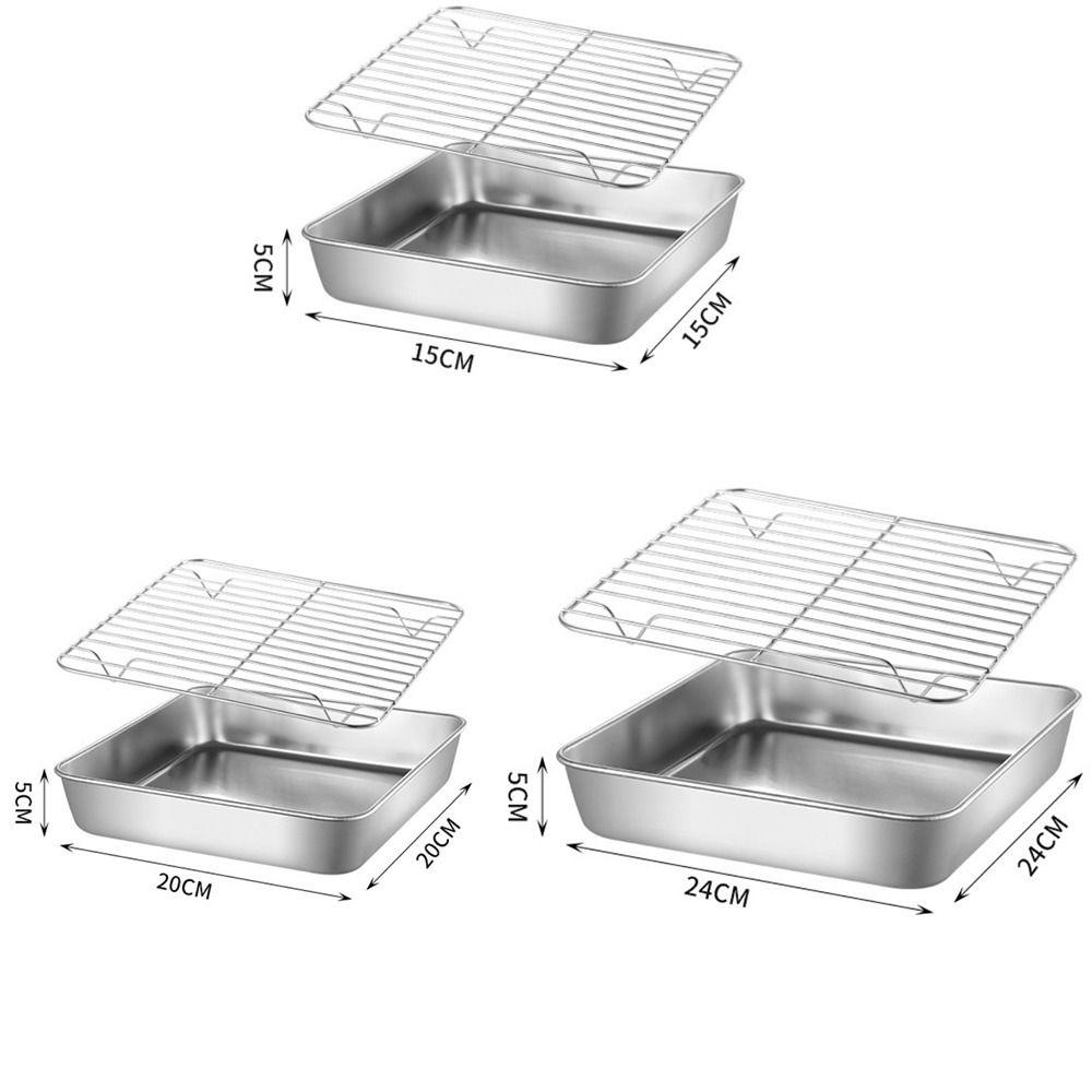Противень для выпечки из нержавеющей стали 304 Инструменты для выпечки Решетка для охлаждения Высокое качество Поддон для барбекю Духовка