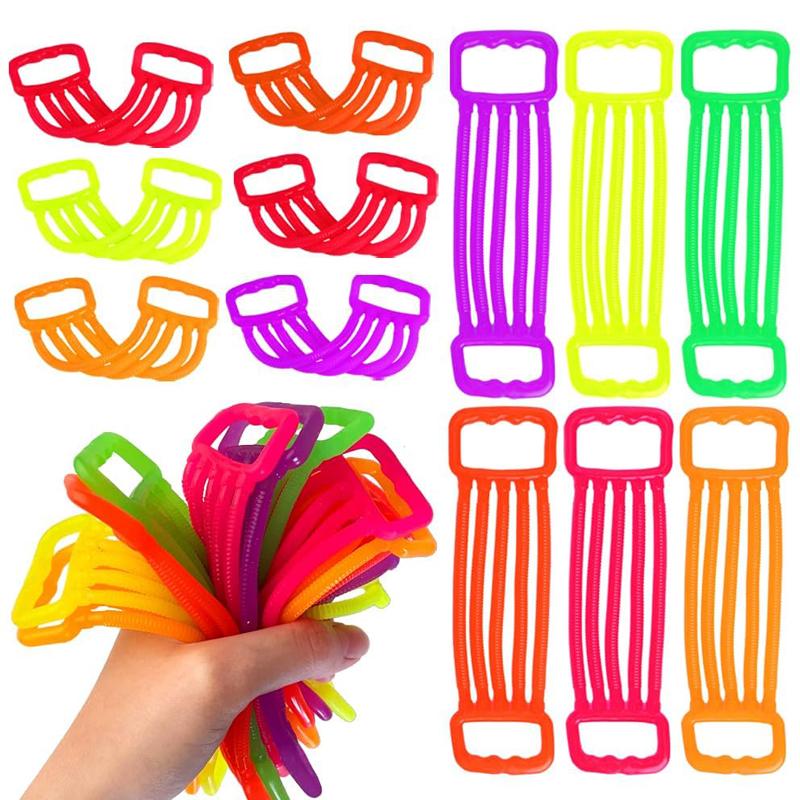 Эластичные String Fidget Игрушки Тренировочная Резинка Дизайны СДВГ Успокоение Тревоги для Детей Подарки на День Рождения Рождественскую Вечеринку