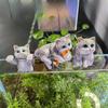 Adorable Cat-Themed Fish Tank Pendant Set - Creative Resin Kitten Decor, Gift-Ready Three-Piece Ornament