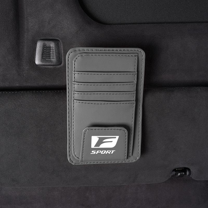 WDM2 2026 Hot Interior Stickers Car Sun Visor Card Bag Storage Clip Glasses Storage Accessories For Lexus F SPORT ES UX 300e GS GX IS