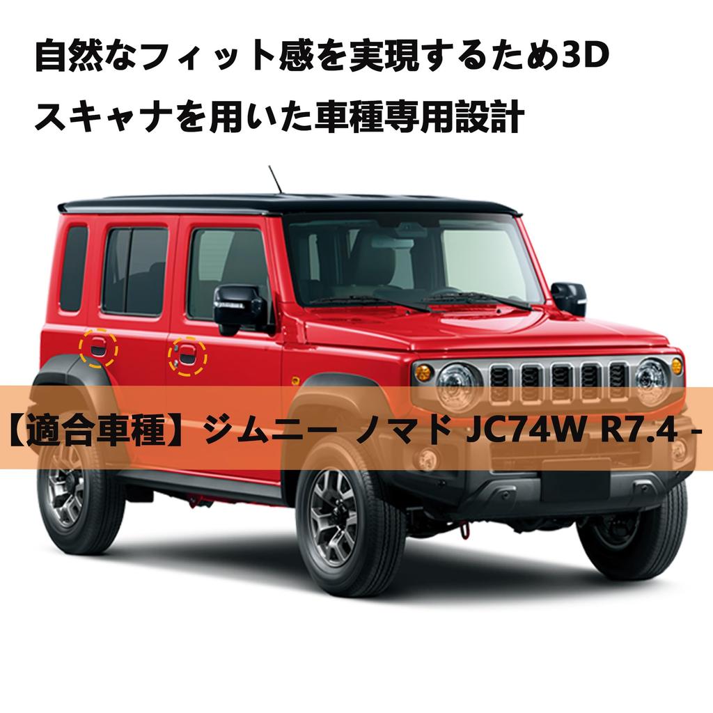 SZJCARJP Нижняя накладка на ручку двери для Suzuki Jimny Nomad JC74W Наружная ручка двери Наружная ручка двери Индивидуальная Специальная Защита двери Волокно R7.4 - Ручка,