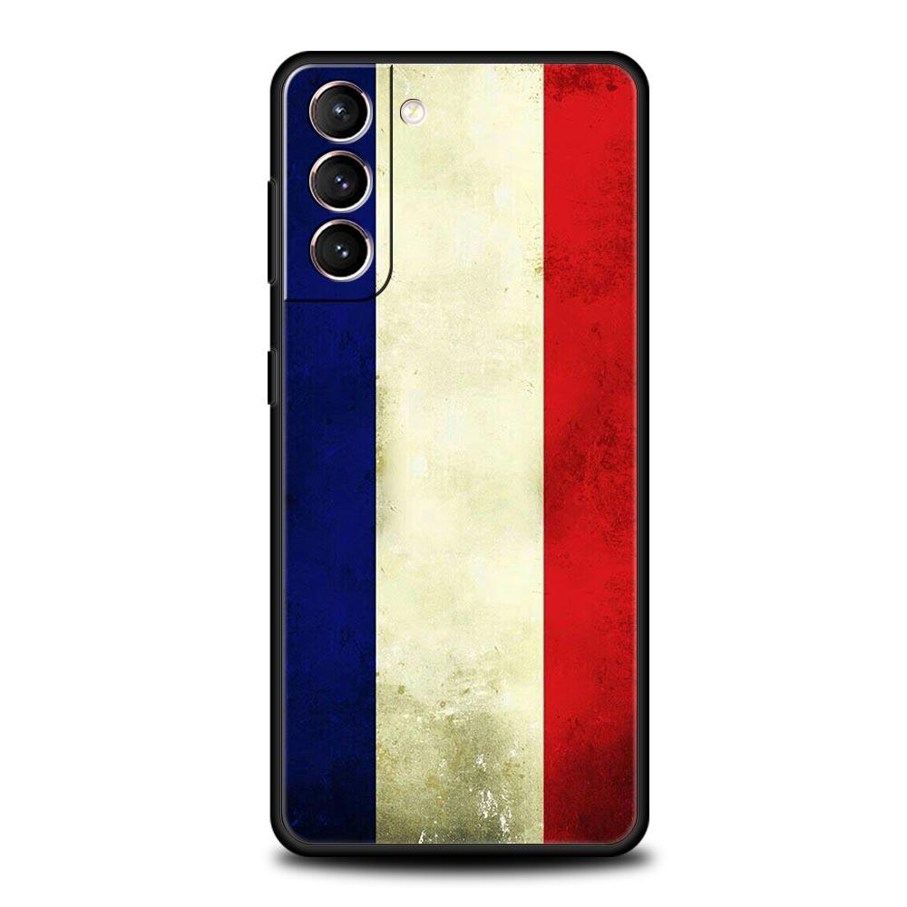 Чехол для телефона с флагом Франции, футболом и Парижем для Samsung Galaxy S24 S23 S22 5G S20 Ultra S21 FE S10 S9 Plus S10E S8 Lite 20, мягкий чехол
