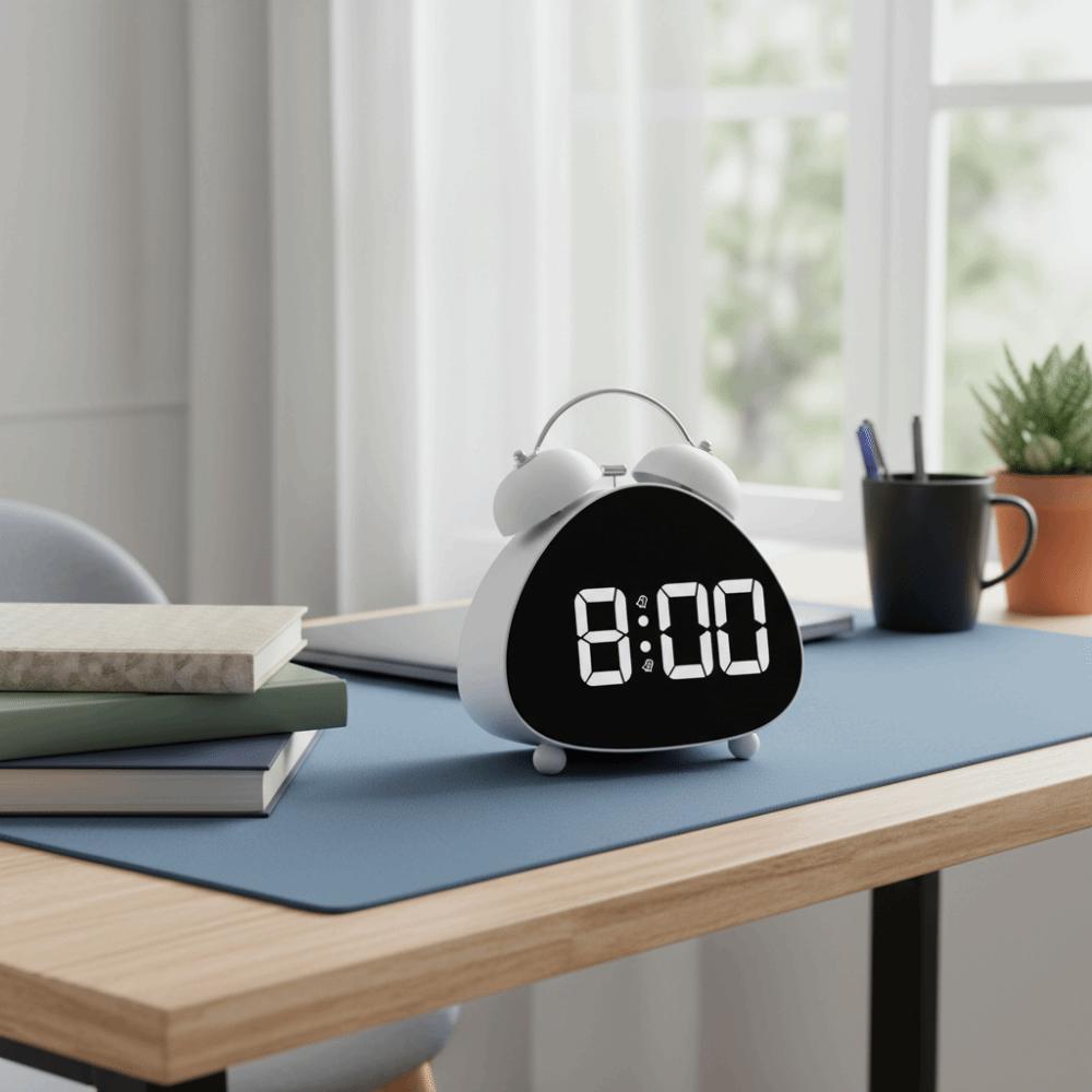 Super Loud Sound Digital Alarm Clock LED Electronic Display Smart Alarm Clock Bedroom