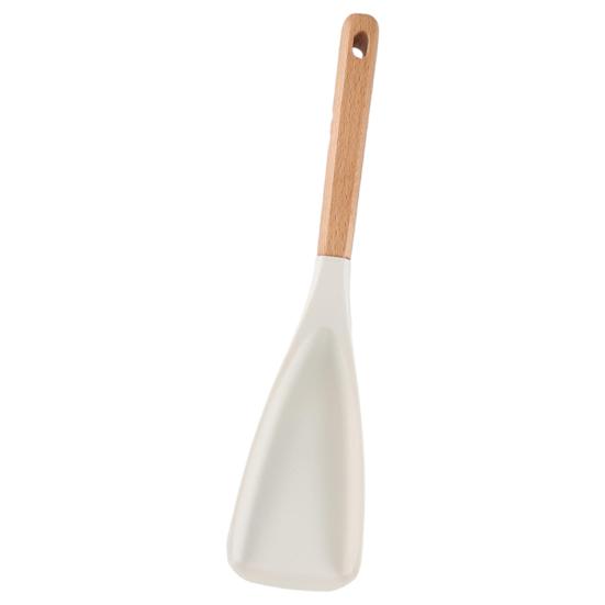 Многофункциональные силиконовые ложки для приготовления пищи с деревянными ручками, жаропрочная кухонная ложка для смешивания