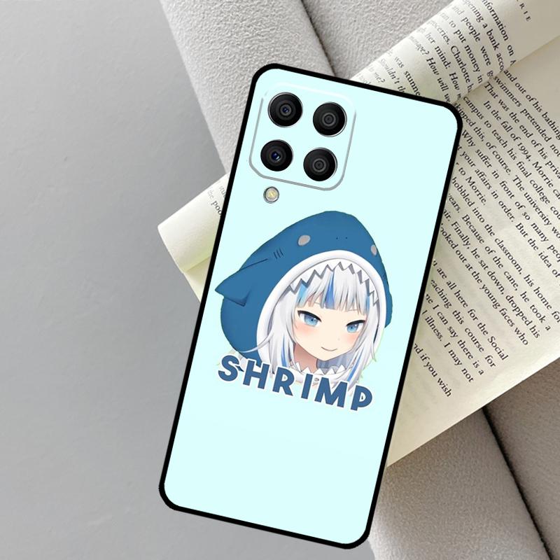 Чехол для Samsung Galaxy M13 M33 M14 M12 M32 M52 M31 M55 M15 M11 M21 M35 M53 M34 M54 M06 M16 с Аниме Hololive Gawr Gura