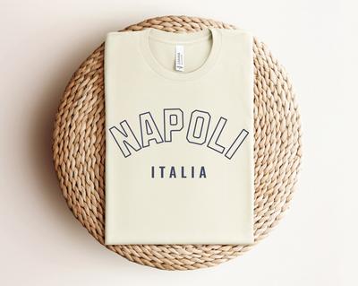 Napoli, Italia Short Sleeve T-Shirt | Men’s, Women’s Cotton Tee | Travel Athleisure Wear | Gift for Her, Him, Italian, Traveler | Unisex Fit