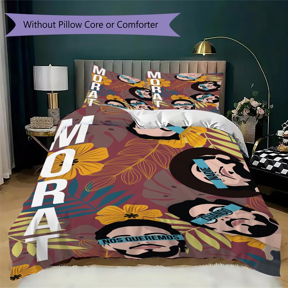 Morat Pattern Bedding,Quilt Set Quilt Cover Pillowcase Home Birthday Gift (1*duvet cover+2*pillowcase,without core)SSJT0917111