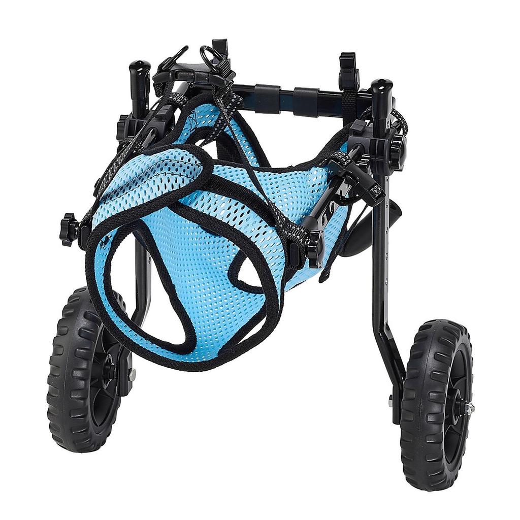 Dog Wheelchair for Back Legs, Adjustable 2 Wheels Pet Wheelchair, Lightweight Dog Cart with Shock-Absorbing Wheels, Mobility Support Wheel Chair for