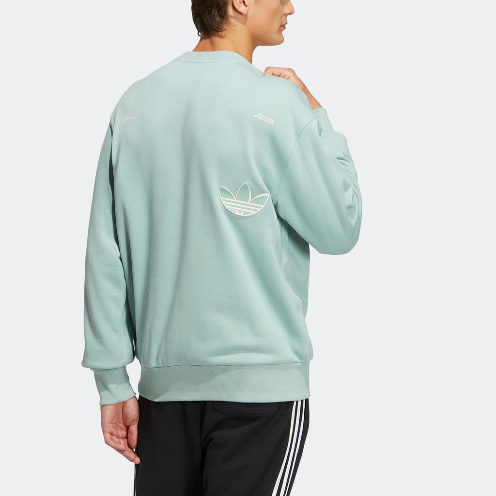 adidas Толстовка с круглым вырезом Originals Adicolor и принтом спереди, унисекс, темно-бирюзовая HS1996