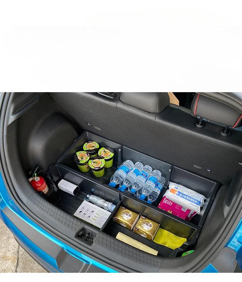 Для BYD Dolphin 2024 2024 2024 Укладка Уборка Багажник Складной Ящик Для Хранения Многофункциональный Ящик Авто Модифицированные Аксессуары