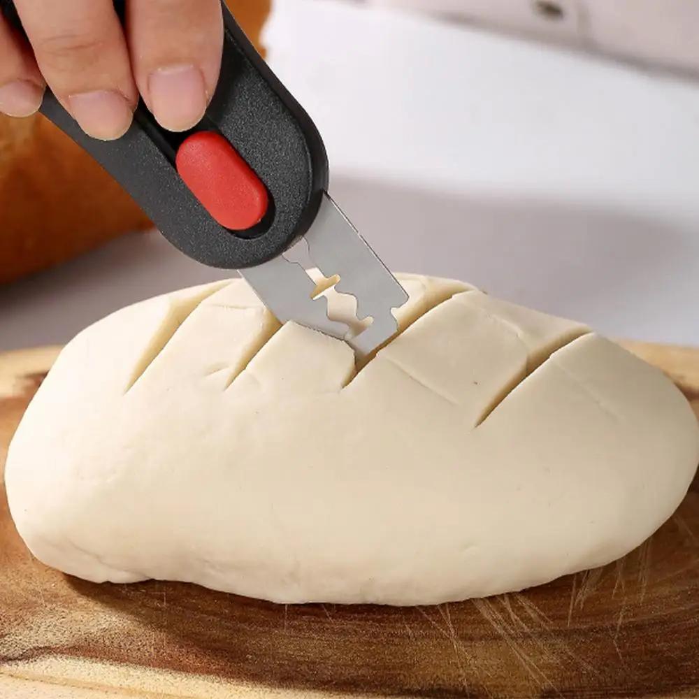 Bread Scoring Blade Set Lame Dough Sourdough Scribing Tool With 5 Replacement Blades Bread Knife Household Kitchen Cutter Tools