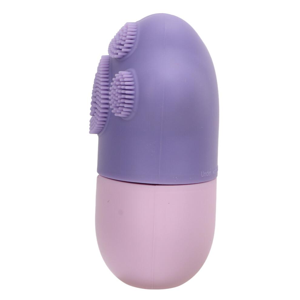 Ice Face Roller Cold Ice Mold Holder Silicone Reusable for Face Beauty DIY Facial Care Purple Cat Claw with Comb