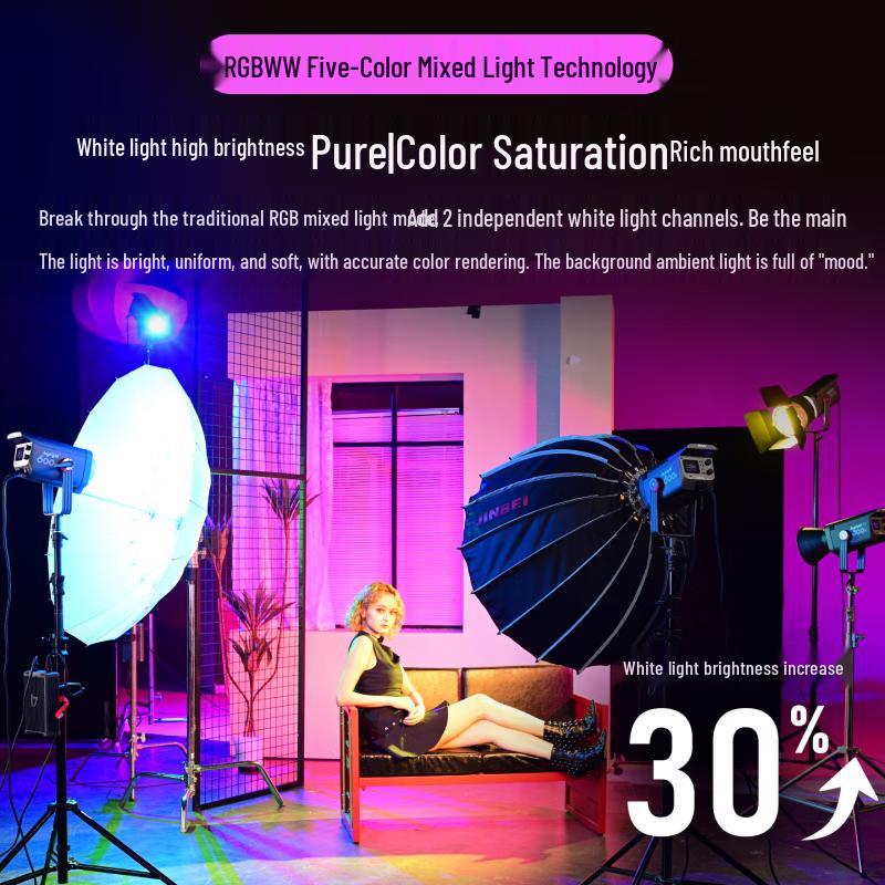 JINBEI JL-600C RGB Full-Color Photography Fill Light