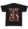 Редкий W.A.S.P. Смерть сверху Футболка с коротким рукавом Все размеры Черная футболка Унисекс