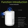 High Power Electric Air Pump Compact Design USB Rechargeable Pump Mini Wireless Pump  Outdoor Use