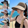 Sun Protection Empty Top Hat UV Resistant Sun Hat Fashionable Beach Hat Tea Picking