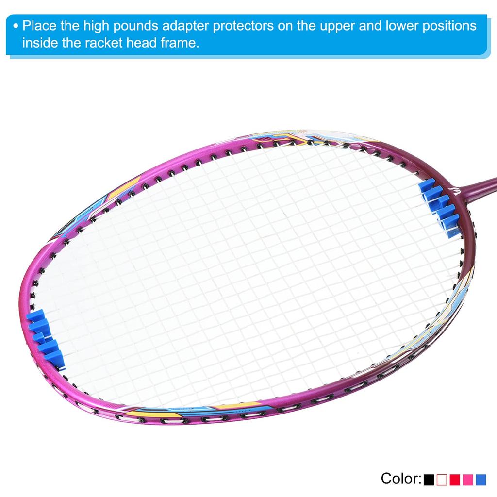 PATIKIL Badminton String Racket Load Recessed Racket Load Adapter Protector Stringing Machine Blue Spreader, 2-Piece High-Pounder Tool,