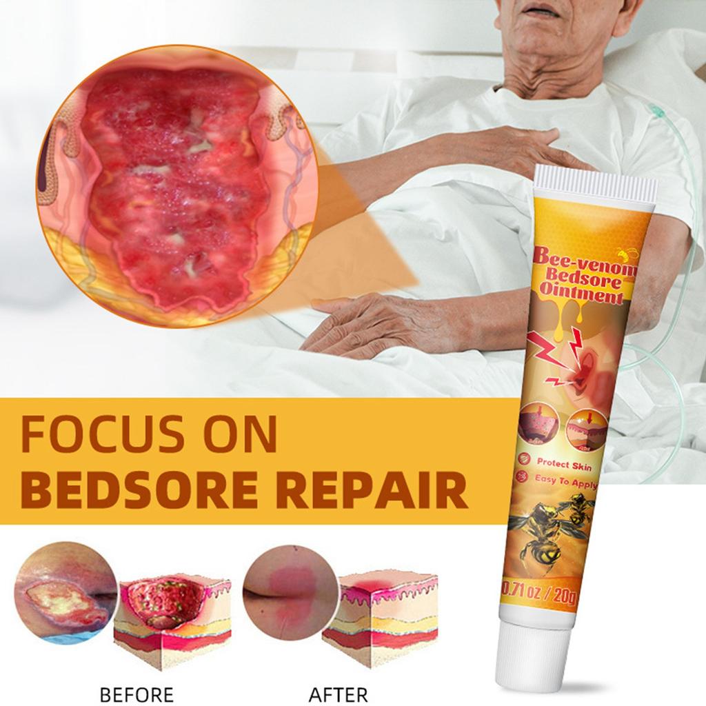 Bee Decubitus Cream Pressure Ulcer Care Elderly Health Skin Care Ointment Reduces Itching And Pain Inhibiting Skin Cream 20g