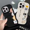 Чехол для iPhone 8 17 Air 12 13 11 14 16 Pro Max XR 15 Plus Мягкий чехол для телефона Милый мультяшный кот