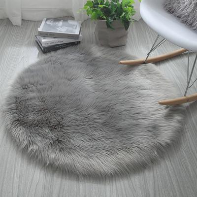 Круглый коврик из искусственной овчины с длинным ворсом, коврик-гамак, коврик для йоги, коврик для гостиной, спальни, подушка для дивана
