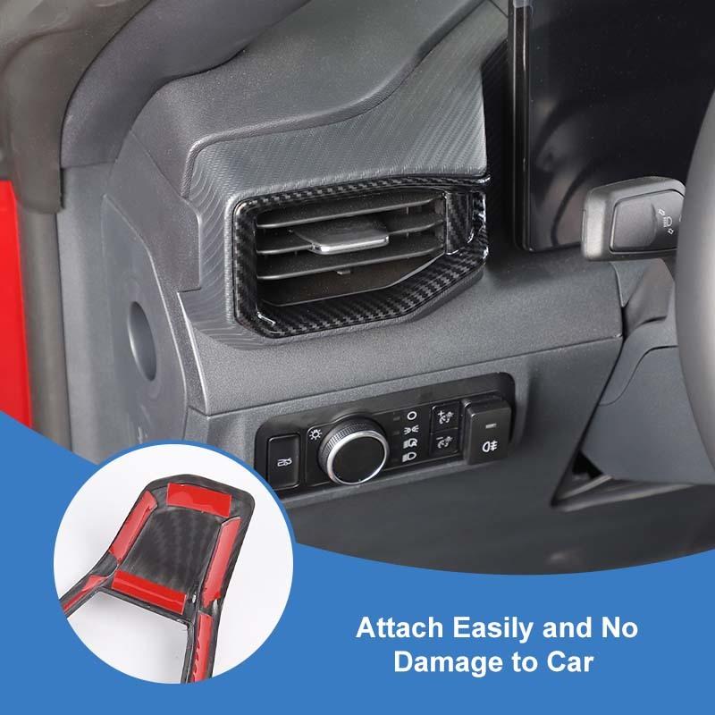 ABS Center Console Air Conditioning Vent Decoration Protective Cover Sticker Fit For Ford Mustang 2024 Up Car Interior Accessories