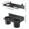 Two Drip Cups Oil Funnel Holder Heavy Duty Fluid Drain Funnel Kit Funnel Storage Rack  Oil Storage