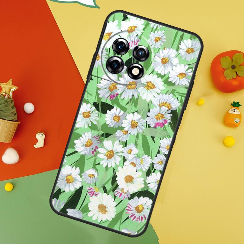 Чехол-арт с цветами для OnePlus Nord 5 CE 2 3 4 Lite N20 N30 OnePlus 15 13 12 11 10 10T 12R 13T 13R